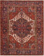 Antique Persian Heriz Rug 72037 by Nazmiyal Antique Rugs
