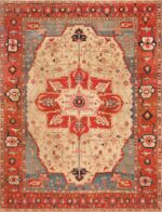 Antique Persian Serapi Rug 71959 by Nazmiyal Antique Rugs