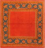 Antique Turkish Oushak Rug 71975 by Nazmiyal Antique Rugs