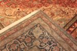Back Of Antique Persian Mohtasham Kashan Area Rug 72096 by Nazmiyal Antique Rugs