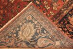 Back Of Antique Persian Sarouk Farahan Area Rug 72082 by Nazmiyal Antique Rugs