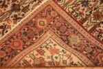 Back Of Antique Persian Sarouk Farahan Rug 72115 by Nazmiyal Antique Rugs