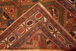 Back Of Antique Persian Serab Geometric Runner Rug 72049 by Nazmiyal Antique Rugs