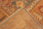Back Of Large Antique Turkish Oushak Rug 71595 by Nazmiyal Antique