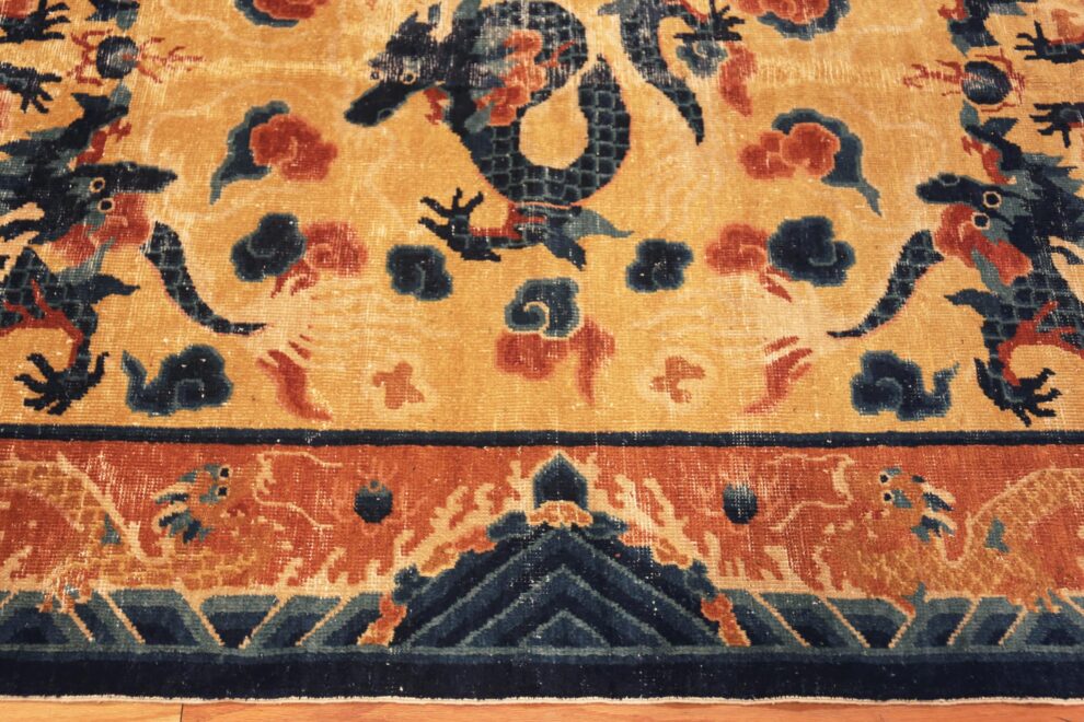 Antique Chinese 5 Claw Dragon Rug 72102 Nazmiyal Antique Rugs
