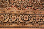 Border Of Antique Persian Floral Design Mohtasham Kashan Rug 72114 by Nazmiyal Antique Rugs