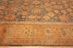 Border Of Large Antique Turkish Oushak Rug 71595 by Nazmiyal Antique