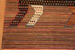 Corner Of Lion Design Vintage Persian Qashqai Kilim Rug 72089 by Nazmiyal Antique Rugs