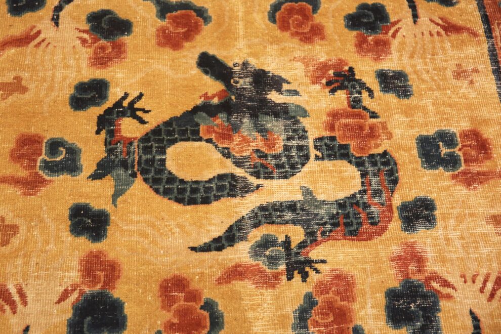 Antique Chinese 5 Claw Dragon Rug 72102 Nazmiyal Antique Rugs