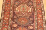 Detail Of Antique North West Persian Tribal Runner Rug 72110 by Nazmiyal Antique Rugs