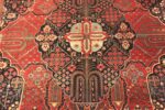 Detail Of Antique Persian Mohtasham Kashan Rug 71617 by Nazmiyal Antique Rugs