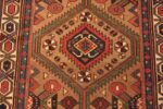 Detail Of Antique Persian Serab Geometric Runner Rug 72049 by Nazmiyal Antique Rugs