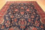 Detail Of Fine Oversized Antique Persian Kashan Manchester Wool Rug 72080 by Nazmiyal Antique Rugs