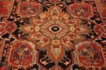 Detail Of Large Antique Persian Heriz Rug 72039 by Nazmiyal Antique Rugs