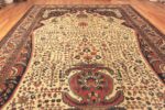 Detail Of Large Antique Persian Sarouk Farahan Tree Of Life Rug 71777 by Nazmiyal Antique Rugs