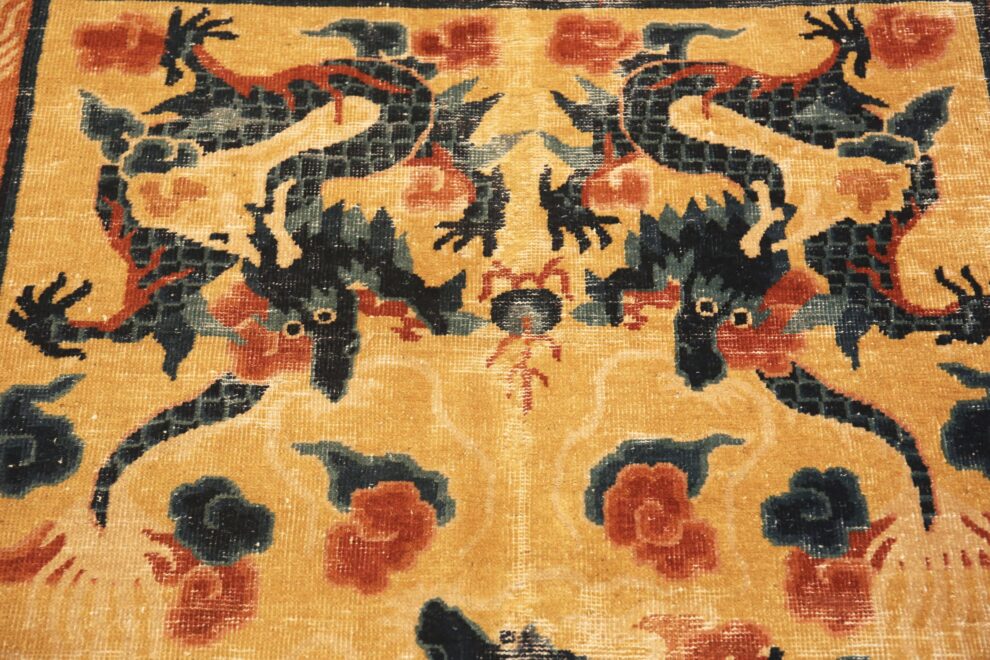 Antique Chinese 5 Claw Dragon Rug 72102 Nazmiyal Antique Rugs