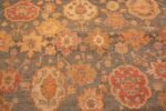 Details Of Large Antique Turkish Oushak Rug 71595 by Nazmiyal Antique