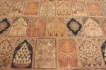 Details Of Large Antique Persian Haji Jalili Tabriz Garden Design Rug 72070 by Nazmiyal Antique Rugs