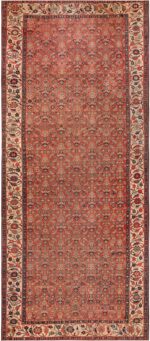 Gallery Size Antique Persian Malayer Rug 71996 by Nazmiyal Antique Rugs