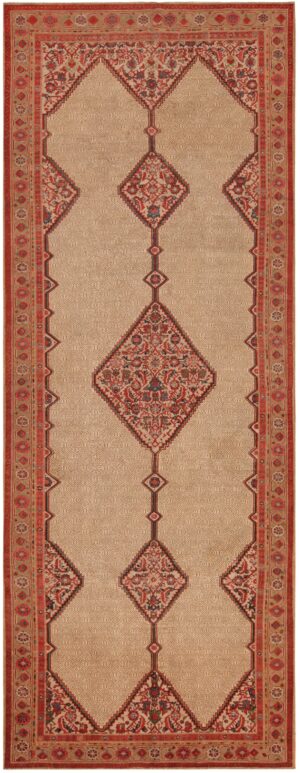 Gallery Size Antique Persian Serab Tribal Rug 71987 by Nazmiyal Antique Rugs