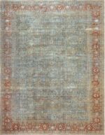Large Antique Persian Tabriz Cotton Highlights Rug 72116 by Nazmiyal Antique Rugs