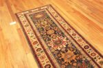 Side Of Colorful Antique Caucasian Kazak Runner Rug 72109 by Nazmiyal Antique Rugs