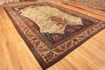 Side Of Large Antique Persian Sarouk Farahan Tree Of Life Rug 71777 by Nazmiyal Antique Rugs