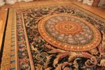 Side Of Large Vintage Savonnerie Style Rug 71970 by Nazmiyal Antique Rugs