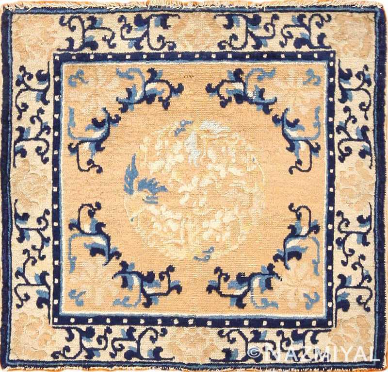 Small Golden Antique Chinese Rug Small Golden Antique Chinese Rug #49274 by Nazmiyal Antique Rugs