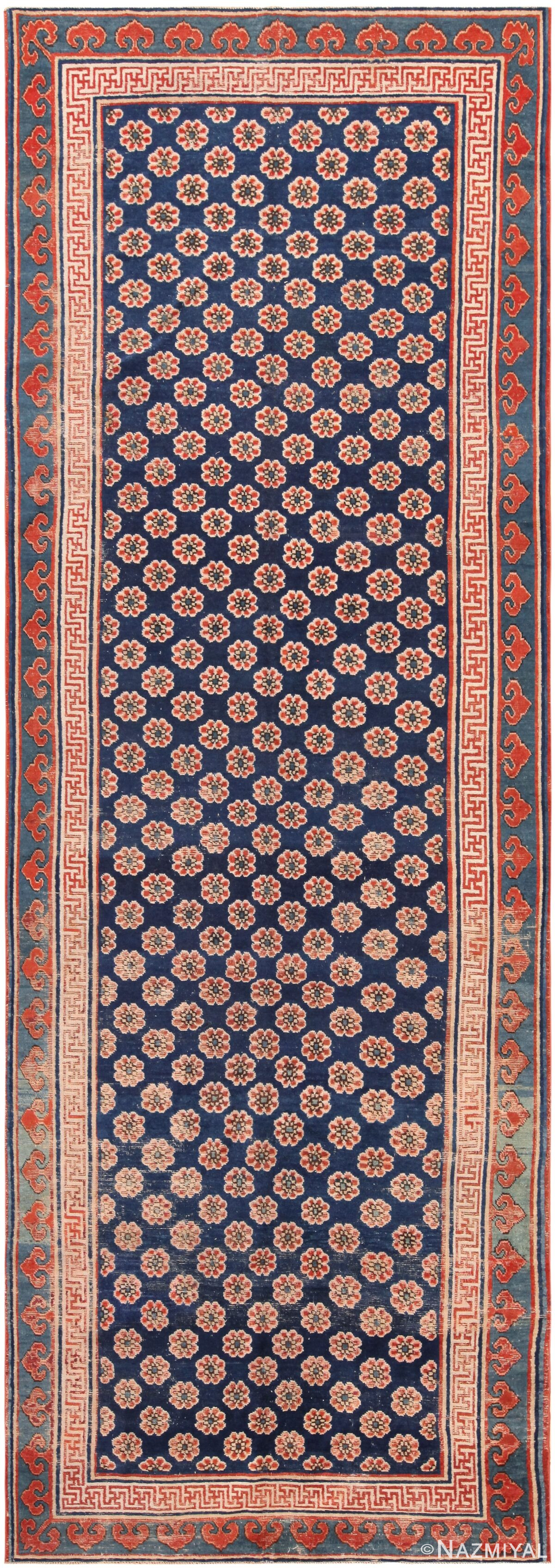 Antique Chinese Kansu Runner Rug 72015 by Nazmiyal Antique Rugs
