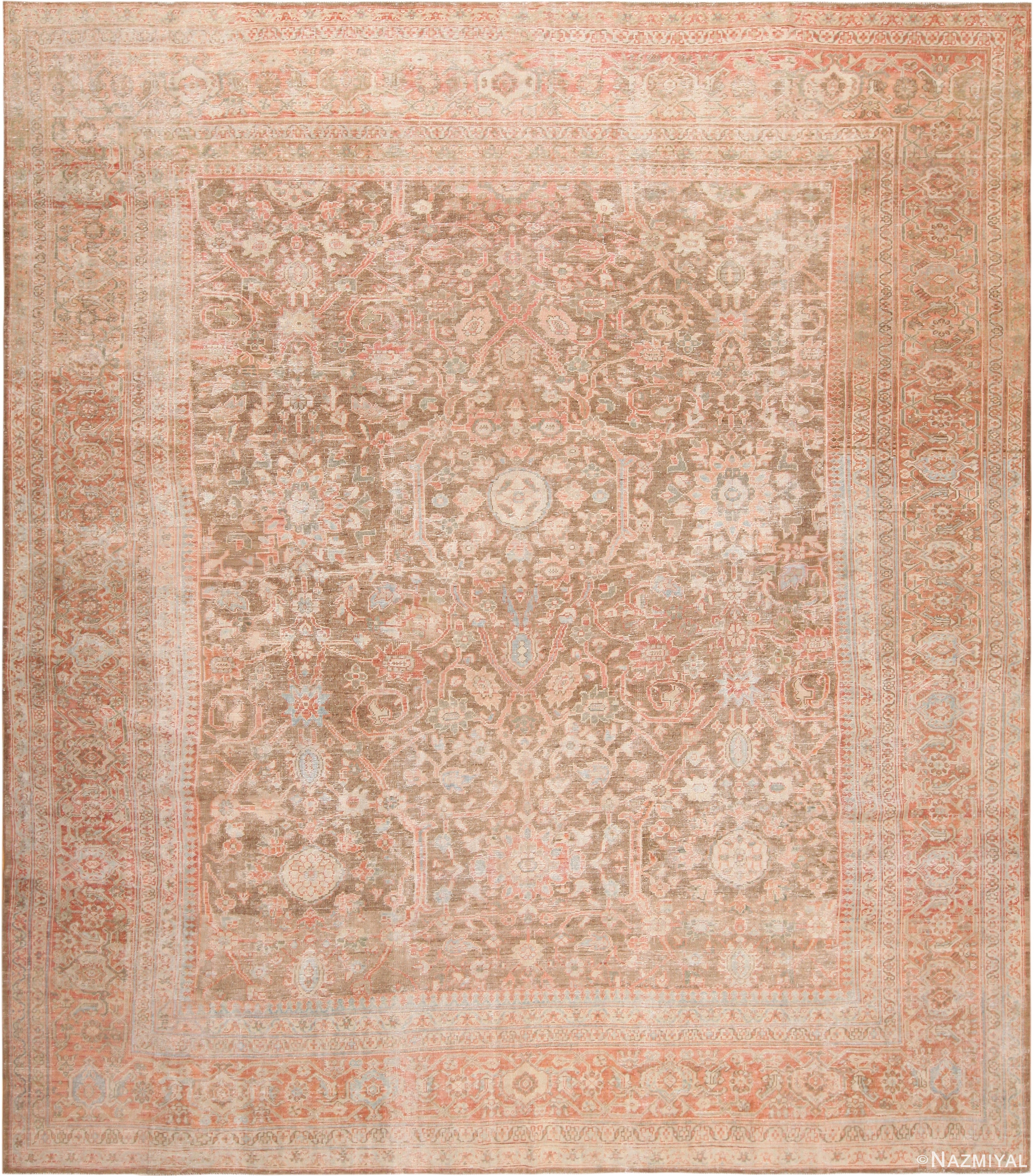 Antique Persian Sultanabad Rug 72117 by Nazmiyal Antique Rugs