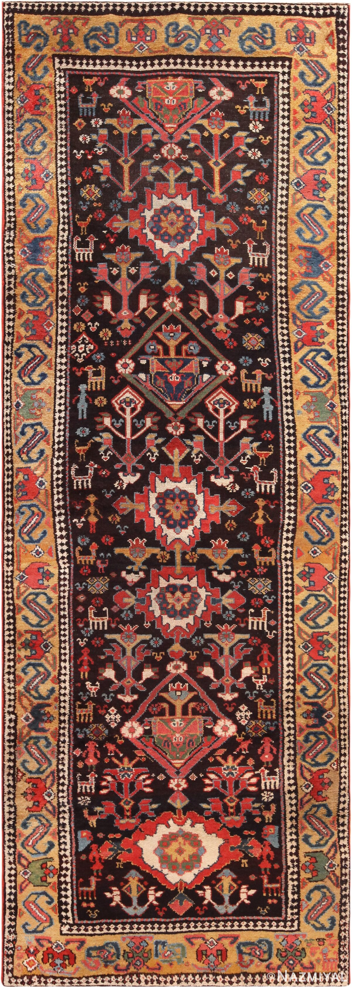 Colorful Antique North West Persian Runner Rug 72112 by Nazmiyal Antique Rugs