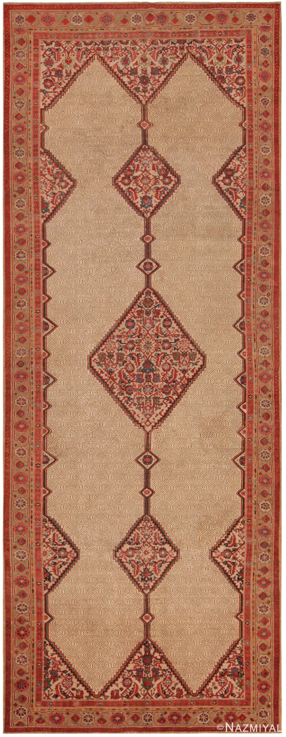 Gallery Size Antique Persian Serab Tribal Rug 71987 by Nazmiyal Antique Rugs