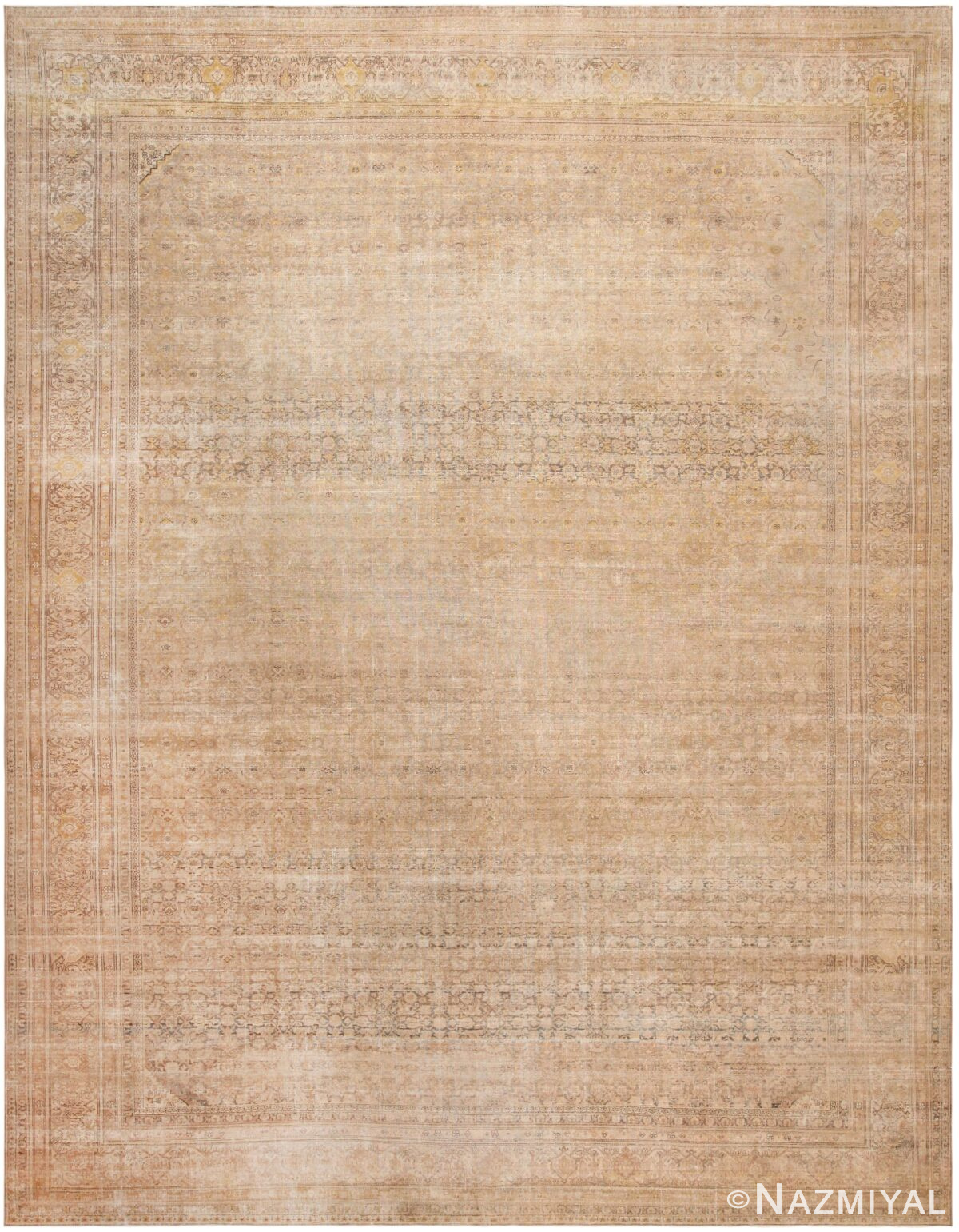 Large Antique Persian Tabriz Rug 72119 by Nazmiyal Antique Rugs