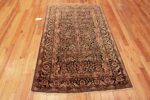 Whole View Of Antique Persian Floral Design Mohtasham Kashan Rug 72114 by Nazmiyal Antique Rugs