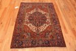 Whole View Of Antique Persian Heriz Rug 72037 by Nazmiyal Antique Rugs