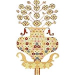 Antique Persian Vase Design Rugs