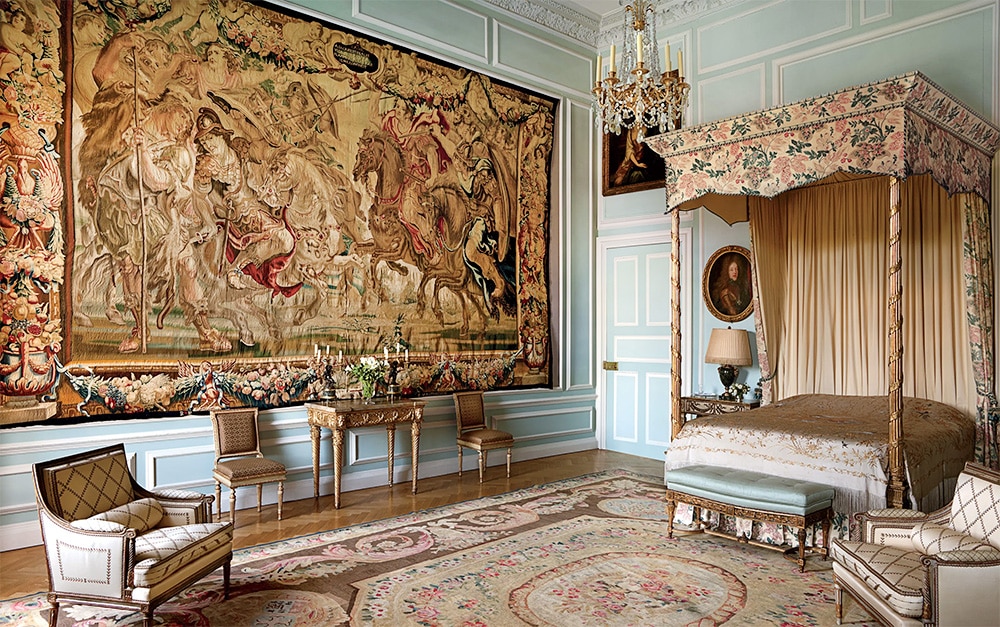 Bedroom Interior Design With Antique Tapestry Bedroom Interior Design With Antique Tapestry by Nazmiyal Antique Rugs