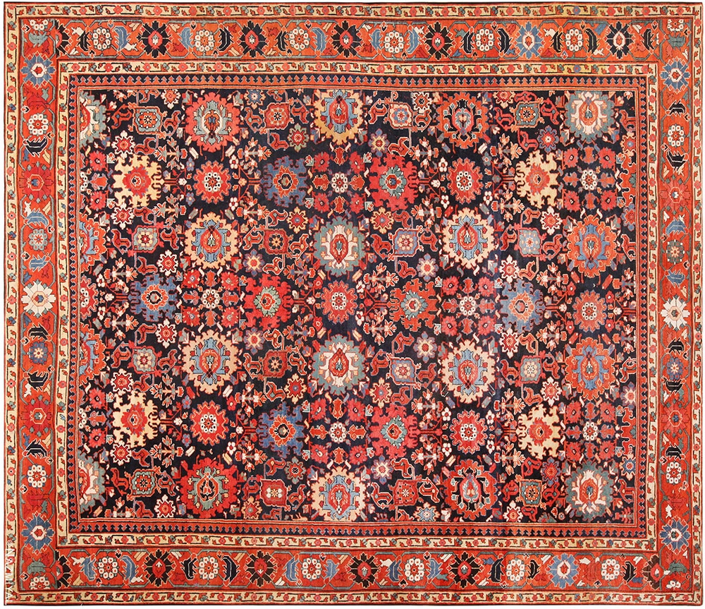 Bold and Richly Colored Antique Persian Sultanabad Rug Bold and Richly Colored Antique Persian Sultanabad Rug #72084 by Nazmiyal Antique Rugs
