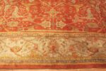 Border Of Antique Turkish Oushak Rug 71941 by Nazmiyal Antique Rugs
