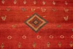 Center Of Beautiful Tribal Animal Design Antique North West Persian Rug 72073 by Nazmiyal Antique Rugs