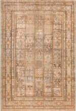 Large Garden Design Antique Persian Khorassan Rug 72163 by Nazmiyal Antique Rugs