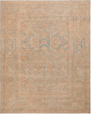 Modern Turkish Oushak Rug 72151 by Nazmiyal Antique Rugs