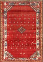 Tribal Animal Design Antique North West Persian Rug 72073 by Nazmiyal Antique Rugs
