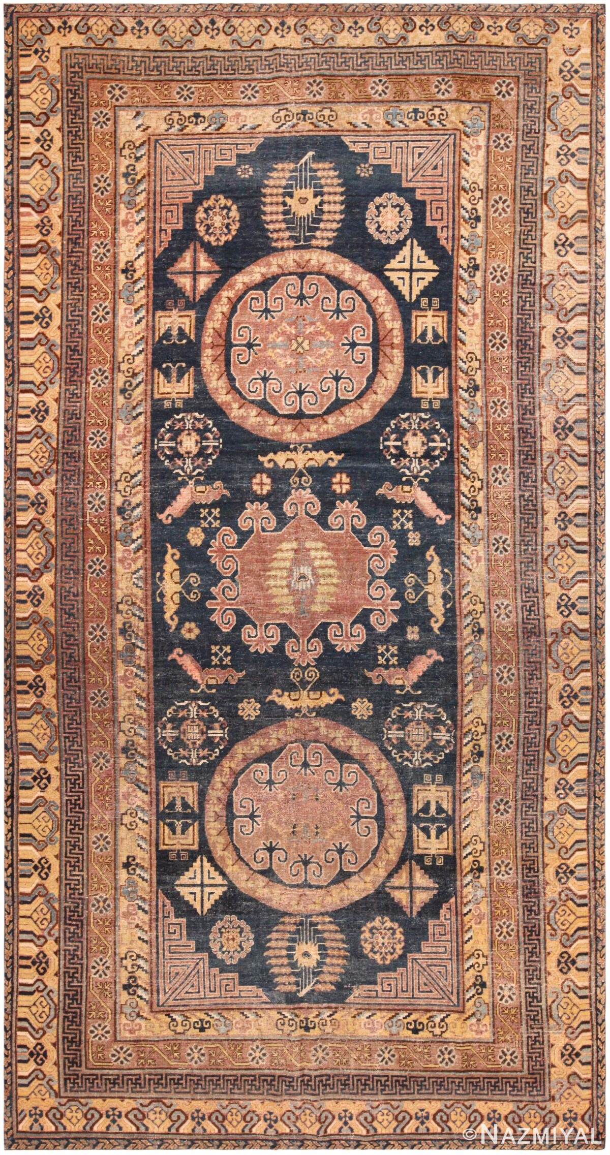 Antique East Turkestan Khotan Rug 71906 by Nazmiyal Antique Rugs