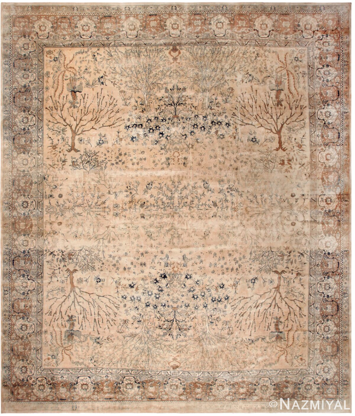 Large Antique Indian Lahore Rug 71767 by Nazmiyal Antique Rugs
