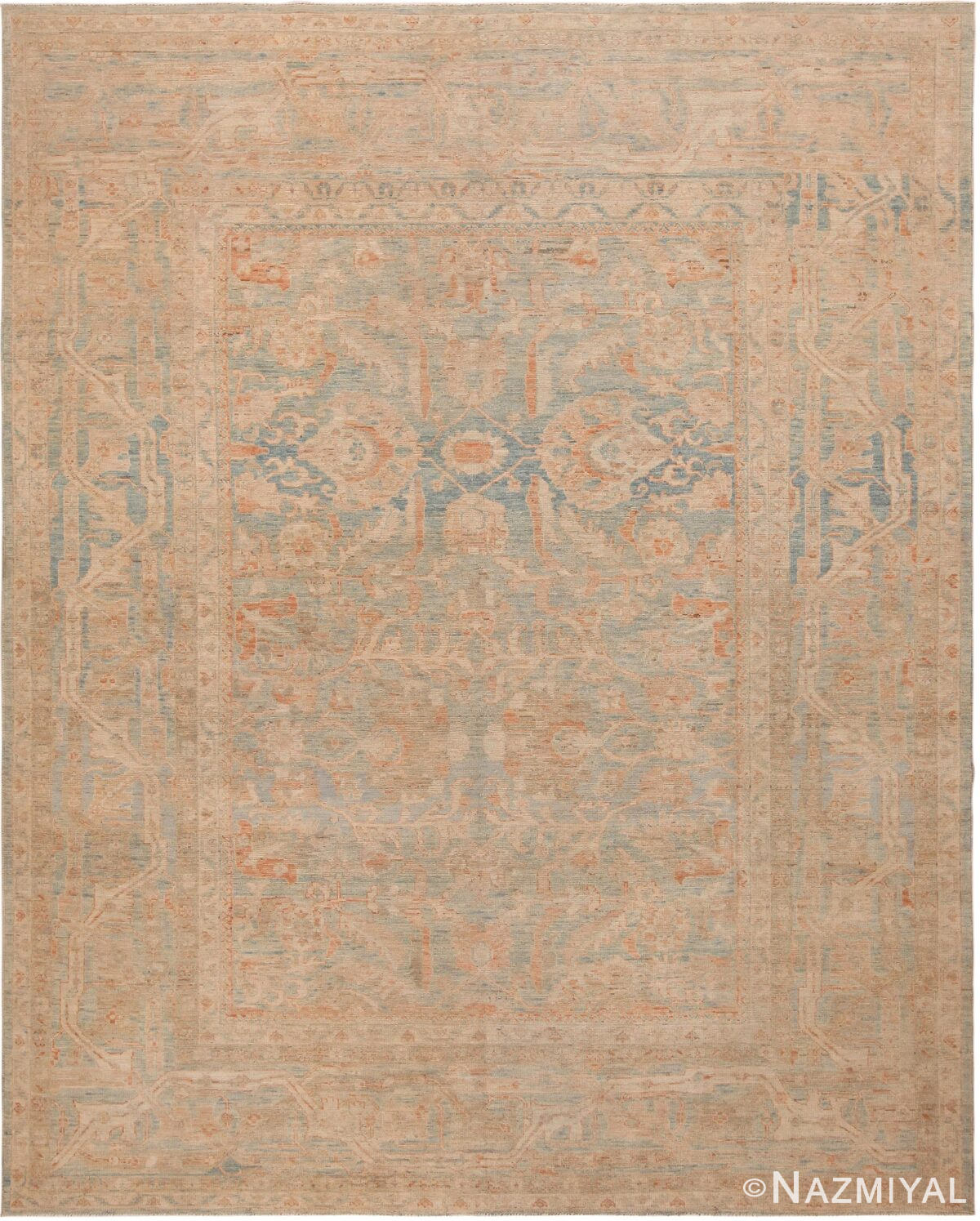 Modern Turkish Oushak Rug 72151 by Nazmiyal Antique Rugs
