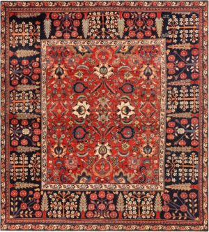 Antique North Persian Rug 72188 Dated 1214 (1835) by Nazmiyal Antique Rugs