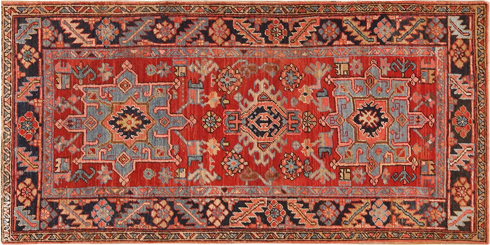 Antique Persian Heriz Tribal Geometric Pattern rug #71977 Antique Persian Heriz Tribal Geometric Pattern Rug #71977 by Nazmiyal Antique Rugs
