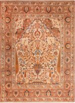 Antique Vase Tree Of Life Persian Tabriz Rug 72227 by Nazmiyal Antique Rugs